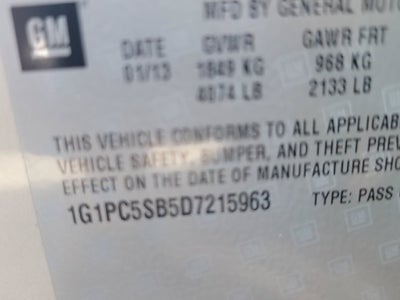 2013 Chevrolet Cruze 1LT