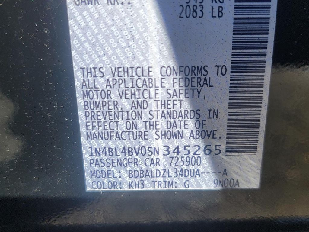 2025 Nissan Altima 2.5 S