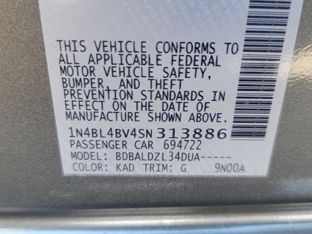 2025 Nissan Altima 2.5 S