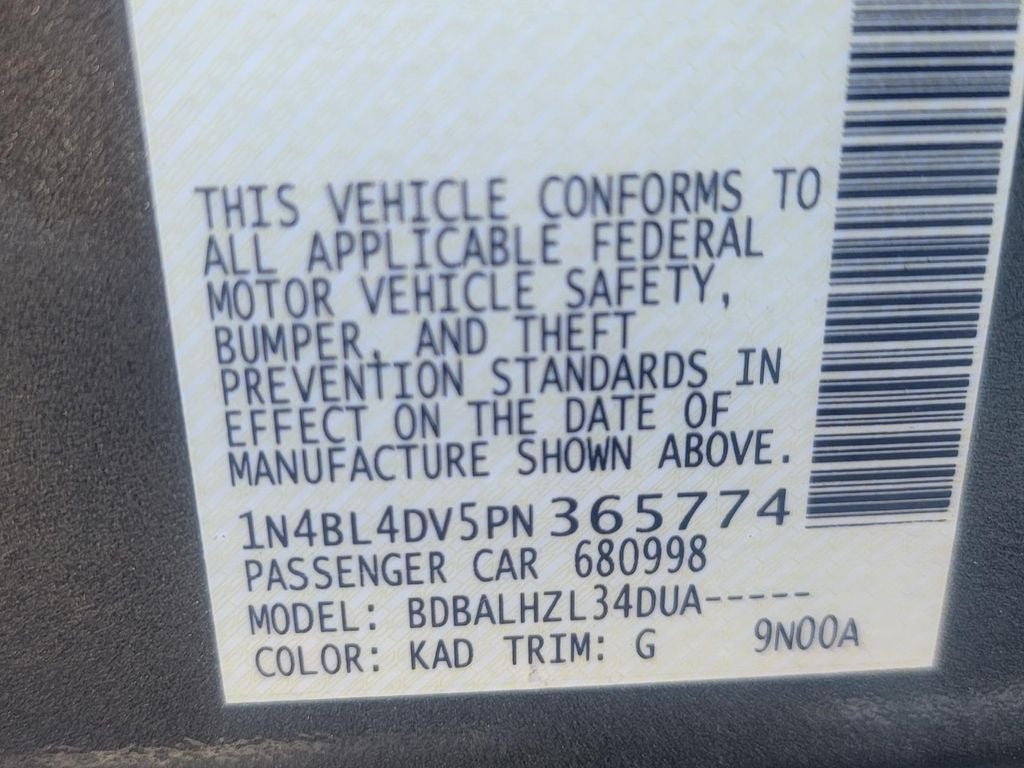 2023 Nissan Altima 2.5 SV