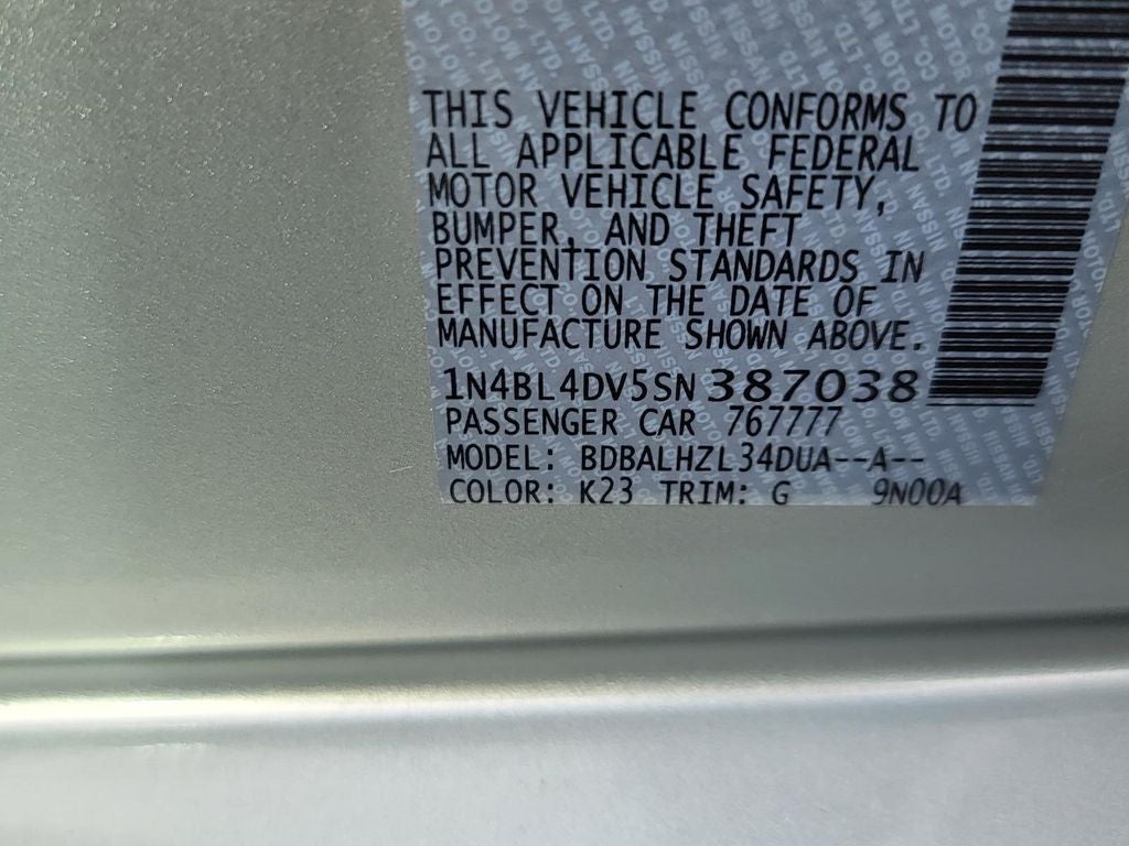 2025 Nissan Altima 2.5 SV