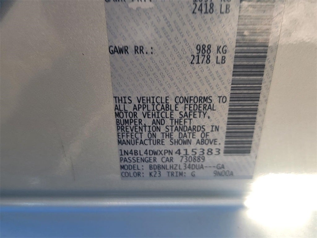 2023 Nissan Altima 2.5 SV