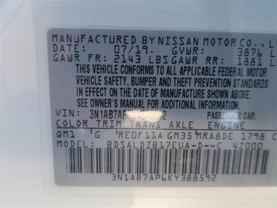 2019 Nissan Sentra SV