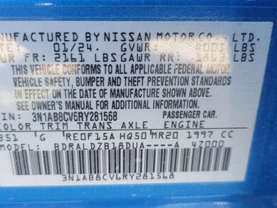 2024 Nissan Sentra SV