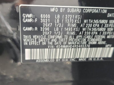2024 Subaru Ascent Onyx Edition