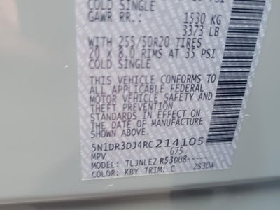 2024 Nissan Pathfinder Platinum