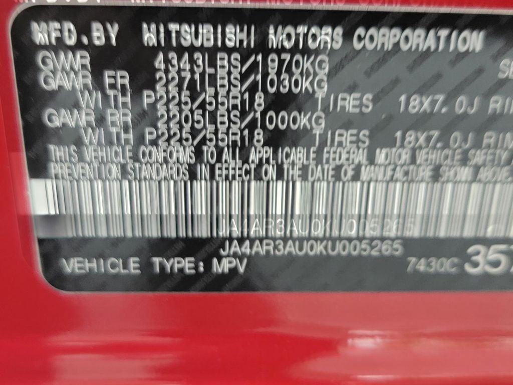 2019 Mitsubishi Outlander Sport Base