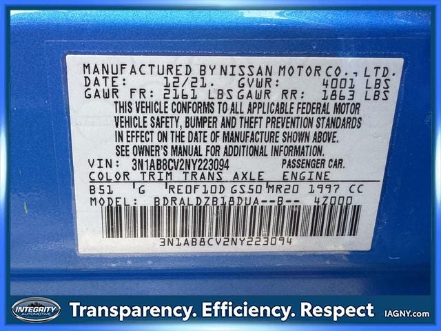 2022 Nissan Sentra SV