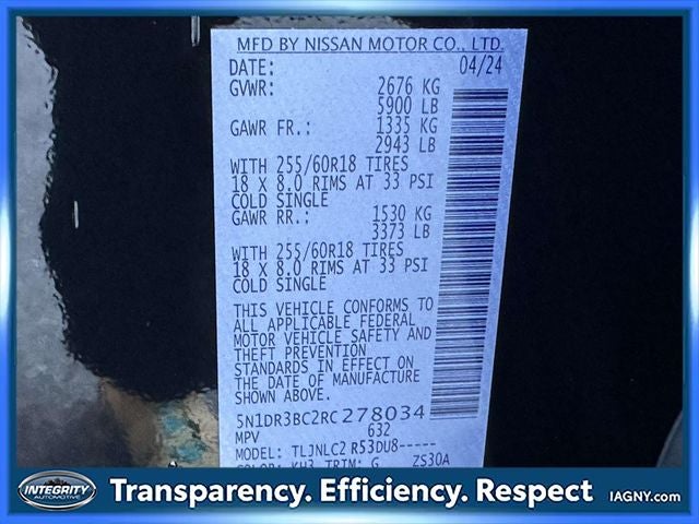 2024 Nissan Pathfinder SV