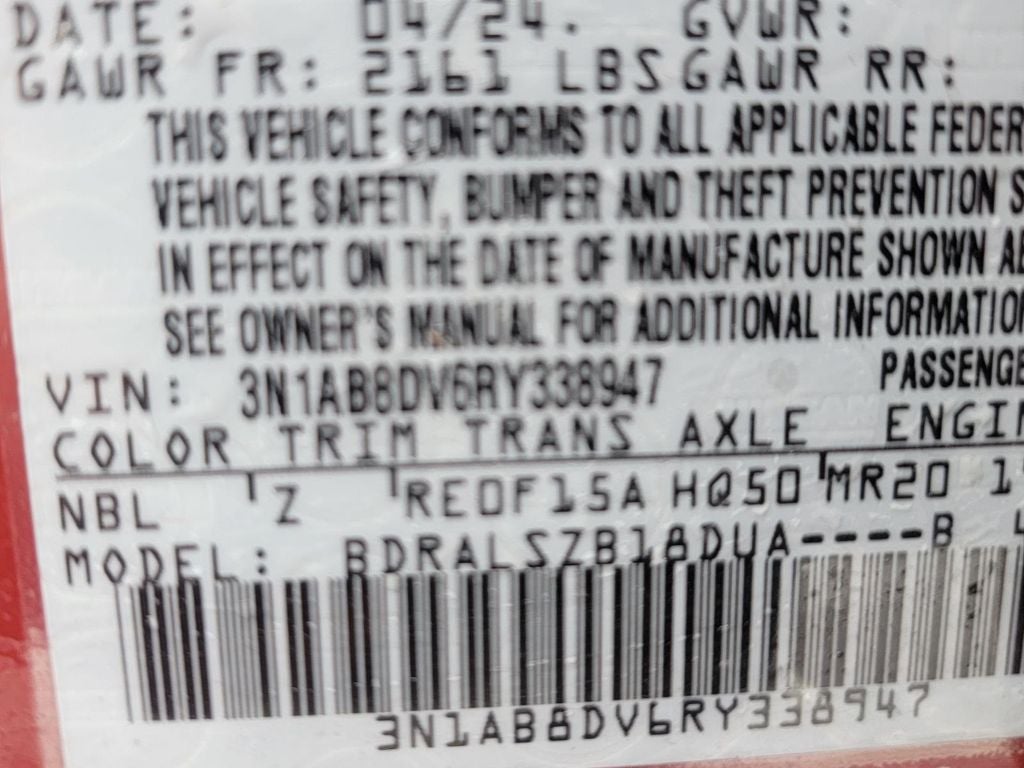 2024 Nissan Sentra SR