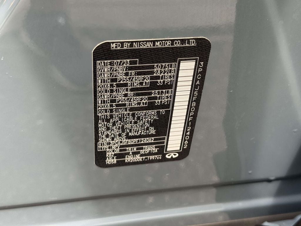2023 INFINITI QX50 SPORT AWD