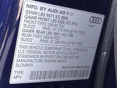 2021 Audi Q8 55 Prestige quattro