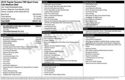 2019 Toyota Tacoma TRD Sport V6