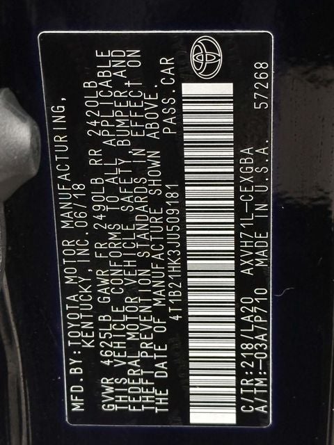 2018 Toyota Camry Hybrid XLE