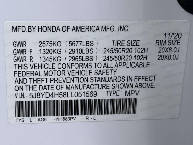 2020 Acura MDX Technology SH-AWD