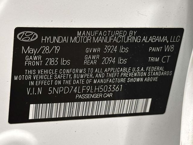 2020 Hyundai Elantra SE