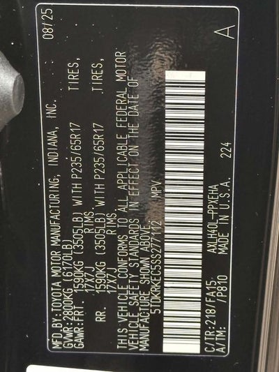 2026 Toyota Sienna LE 8 Passenger