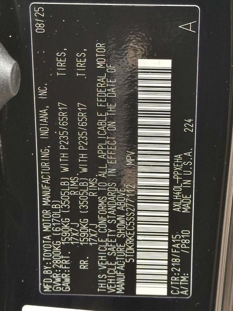 2026 Toyota Sienna LE 8 Passenger