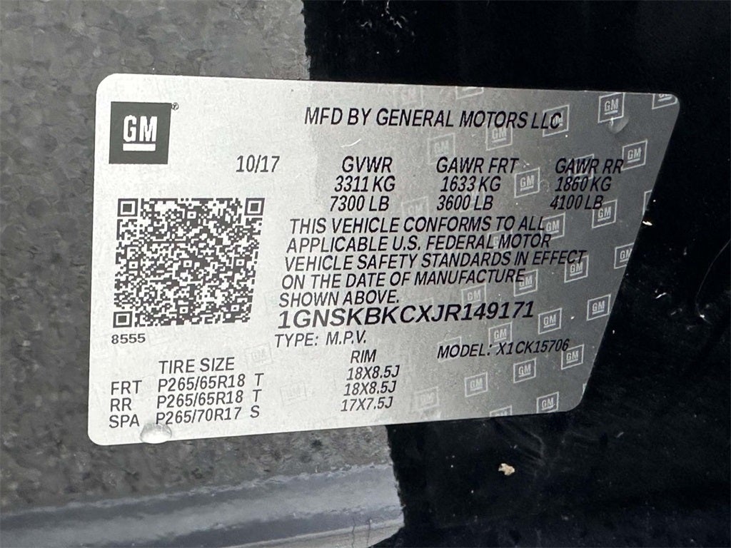 2018 Chevrolet Tahoe LT Z71