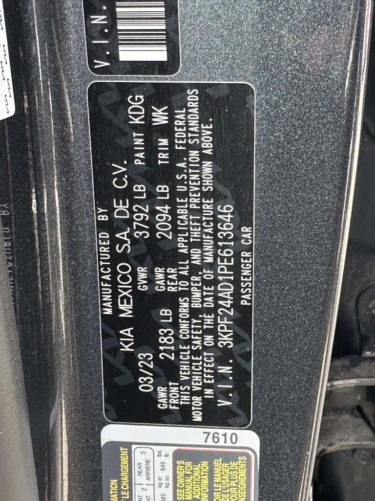 2023 Kia Forte LXS