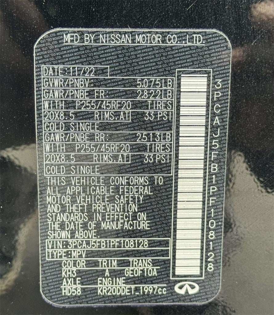 2023 INFINITI QX50 SPORT