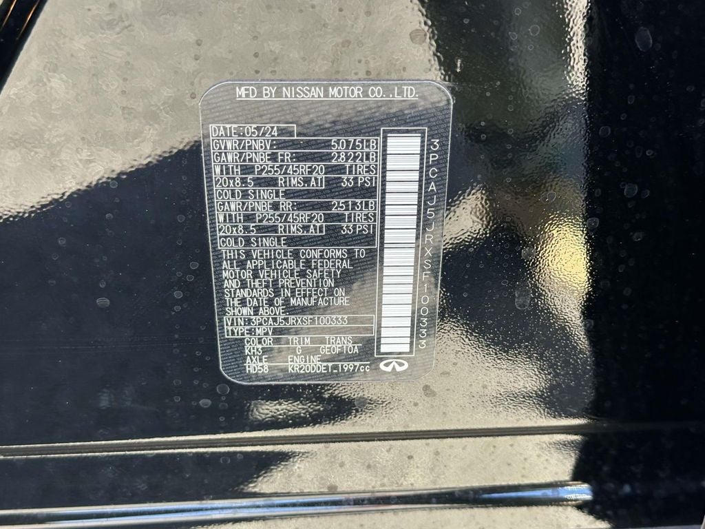 2025 INFINITI QX55 LUXE