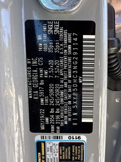 2022 Kia Telluride SX