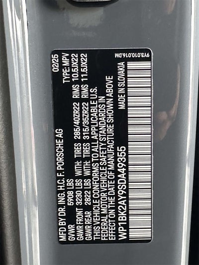 2025 Porsche Cayenne Coupe Turbo GT