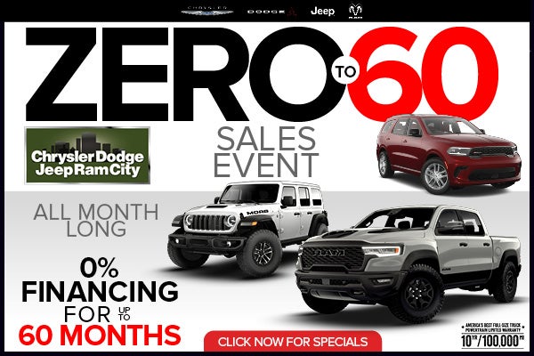 ZERO TO 60 SALES EVENT
