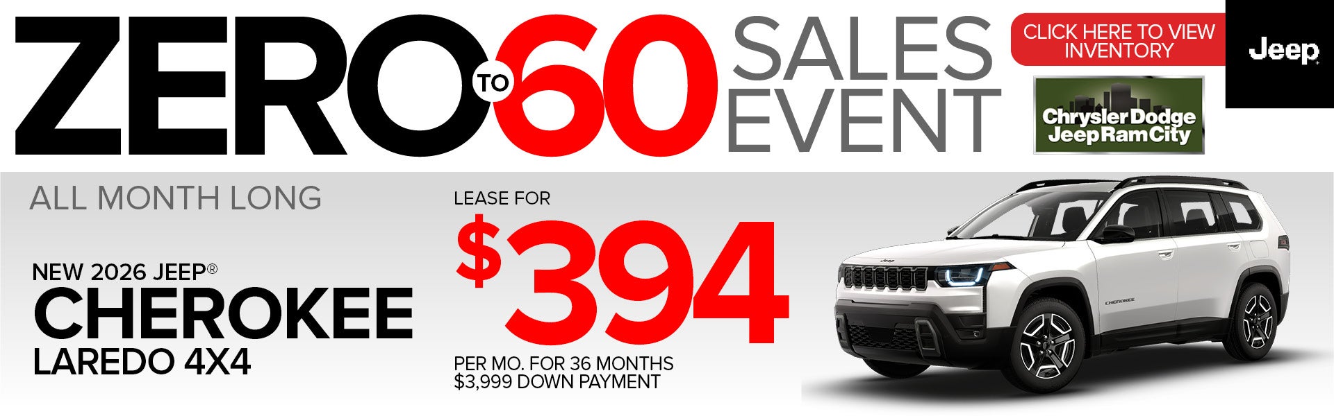 NEW 2026 JEEP® CHEROKEE LOREDO 4x4