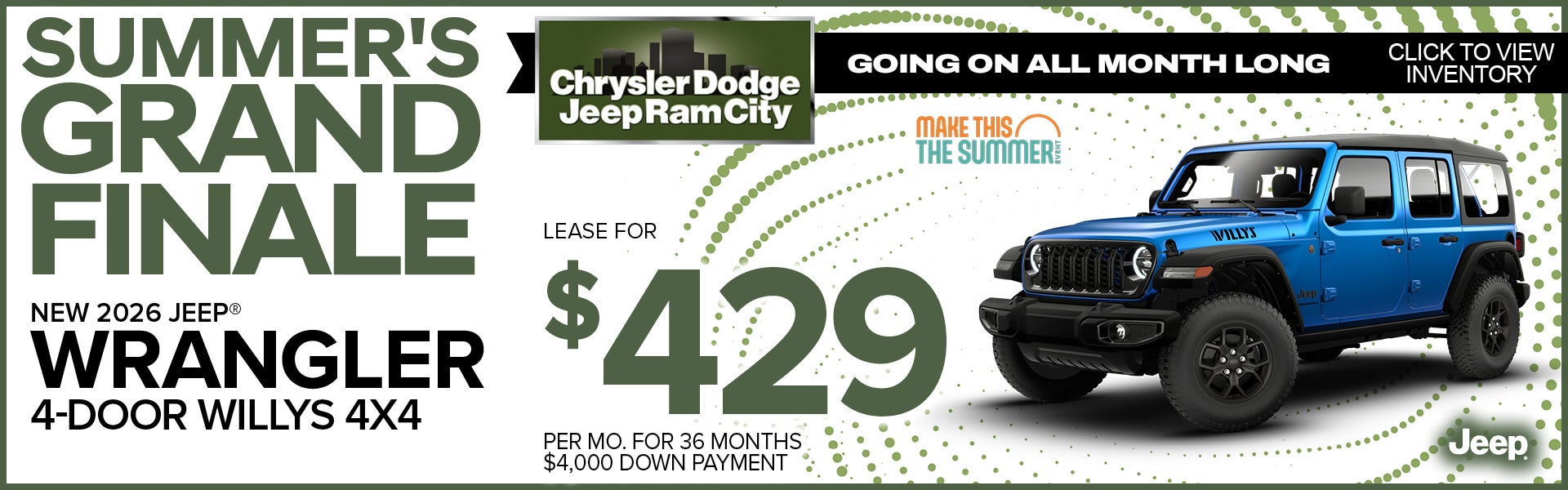 NEW 2026 JEEP® WRANGLER 4-DOOR WILLY’S 4x4 