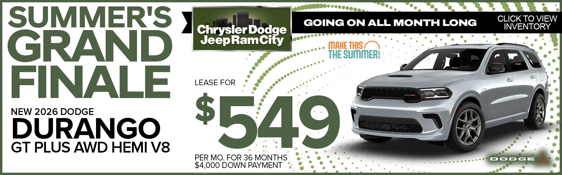 NEW 2026 DODGE DURANGO GT PLUS AWD HEMI V8