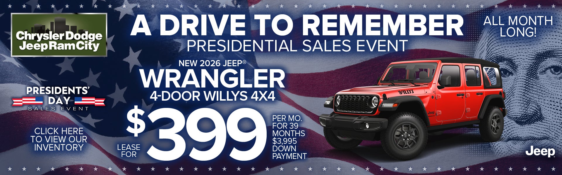 NEW 2026 JEEP® WRANGLER 4-DOOR WILLYS 4x4