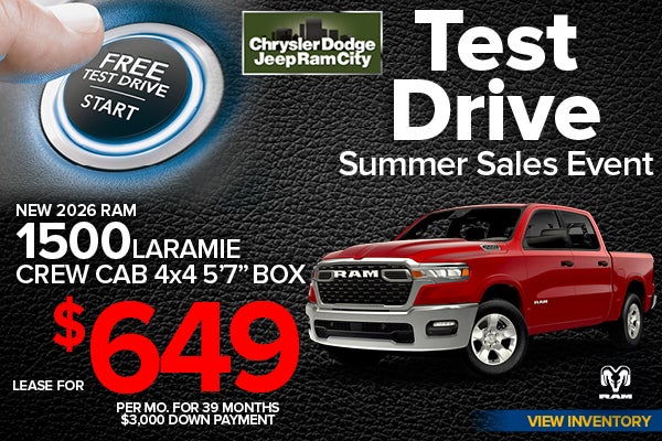 NEW 2026 RAM 1500 LARAMIE CREW CAB 4x4 5’7” BOX