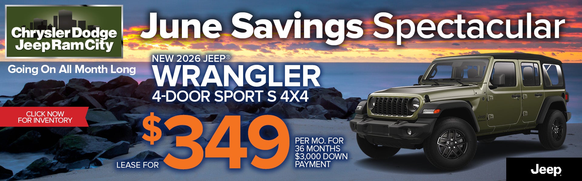 NEW 2026 JEEP® WRANGLER 4-DOOR SPORT S 4x4 