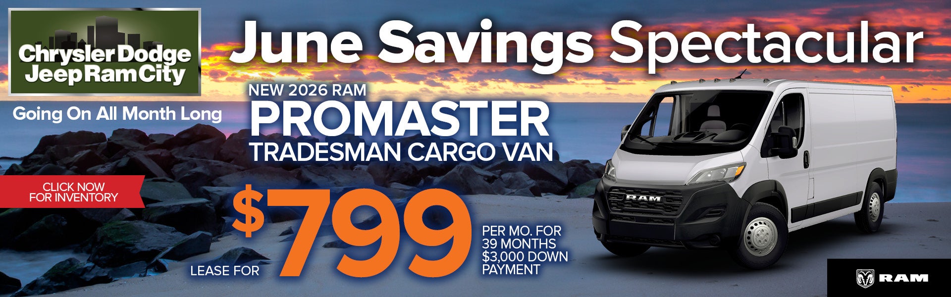 NEW 2026 RAM PROMASTER TRADESMAN CARGO VAN