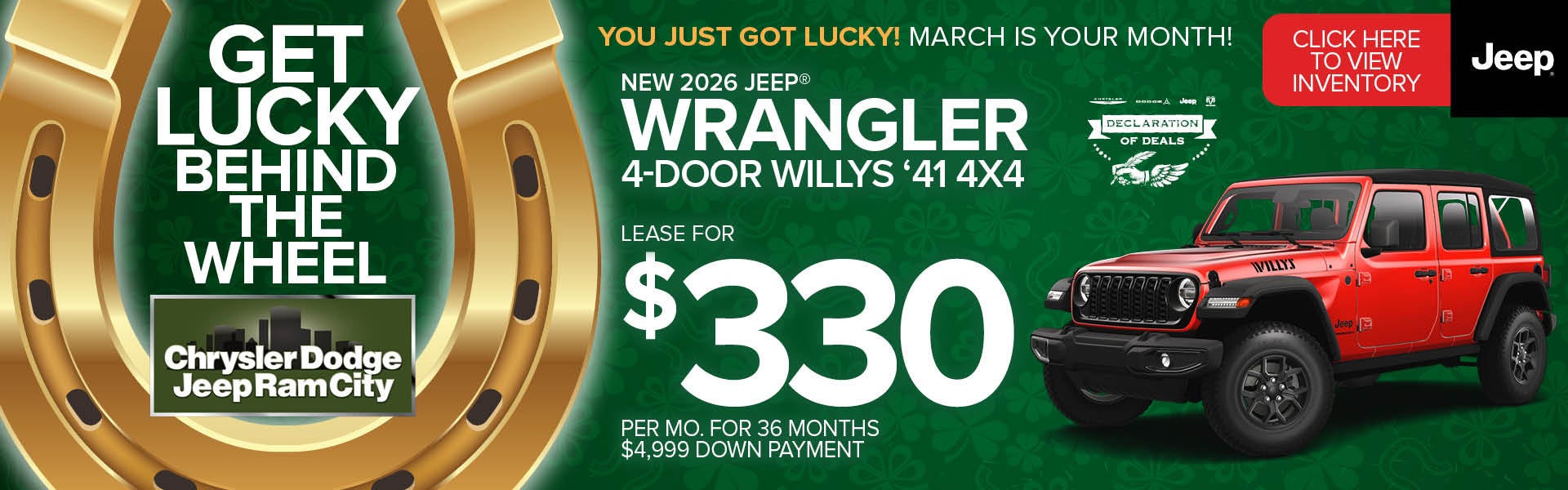 NEW 2026 JEEP® WRANGLER 4-DOOR WILLYS ‘41 4x4