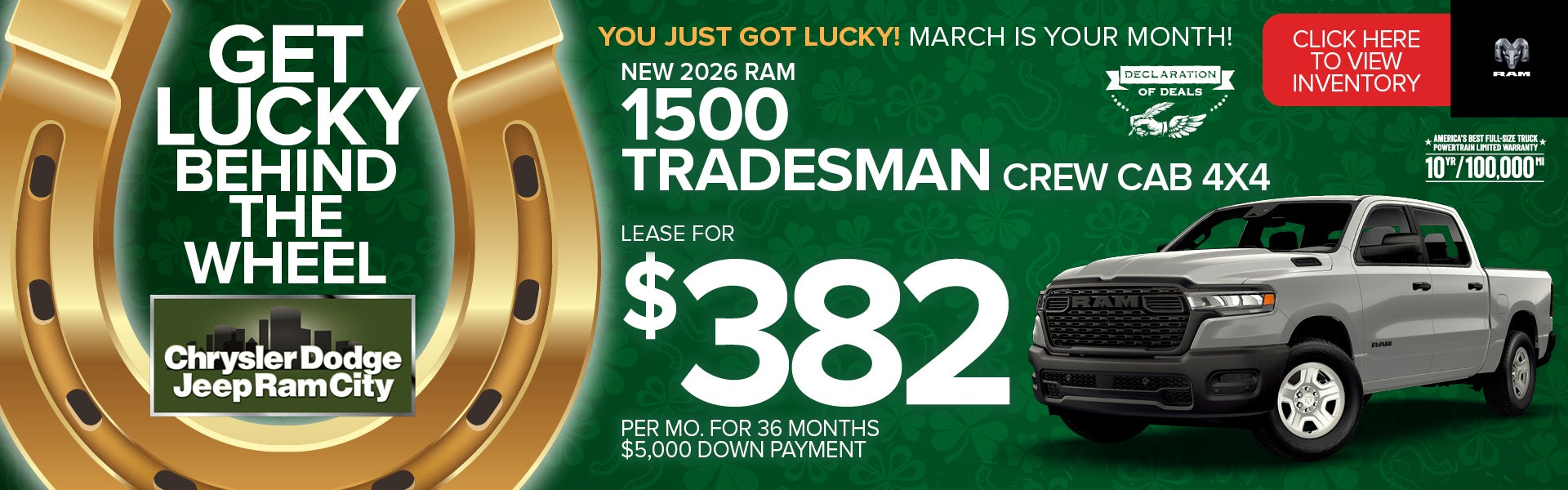 NEW 2026 RAM 1500 TRADESMAN CREW CAB 4x4