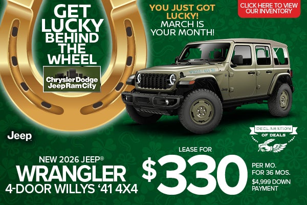 NEW 2026 JEEP® WRANGLER 4-DOOR WILLYS ‘41 4x4