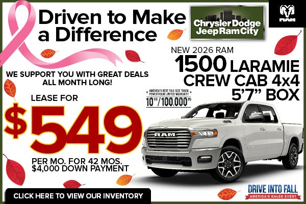 NEW 2026 RAM 1500 LARAMIE CREW CAB 4x4 5’7” BOX