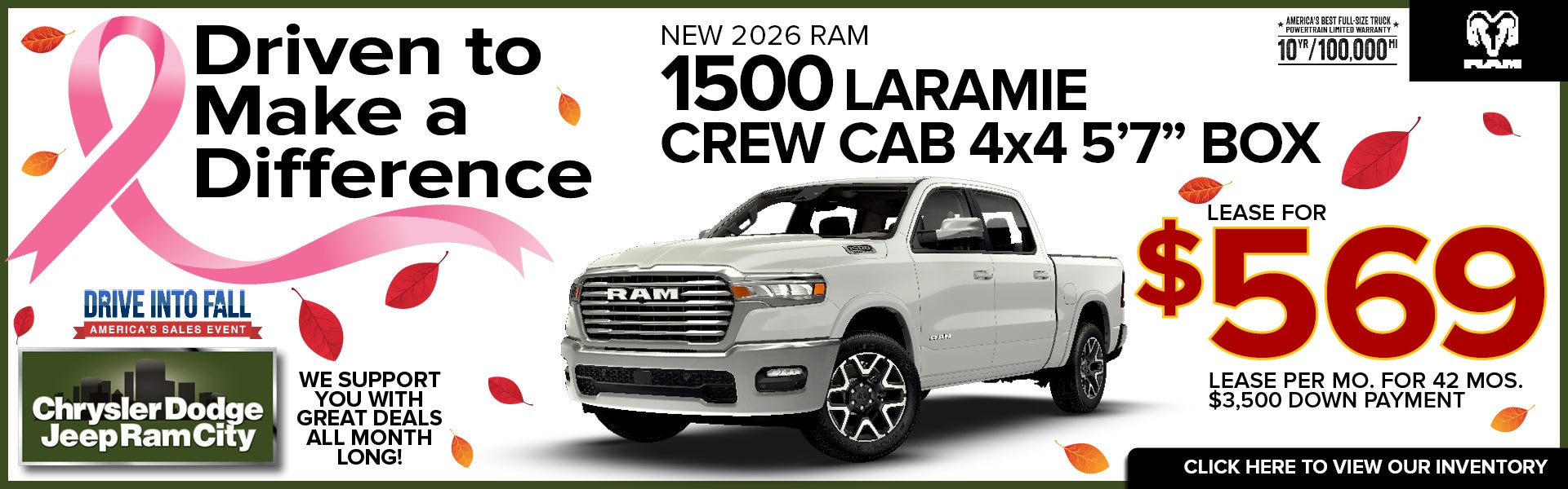 NEW 2026 RAM 1500 LARAMIE CREW CAB 4x4 5’7” BOX