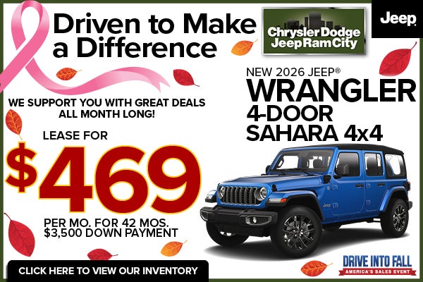NEW 2026 JEEP® WRANGLER 4-DOOR SAHARA 4x4 