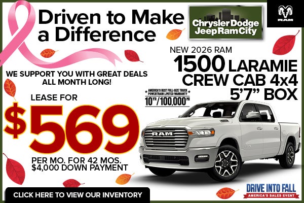 NEW 2026 RAM 1500 LARAMIE CREW CAB 4x4 5’7” BOX